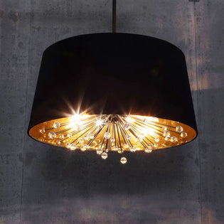  Using Black Hanging Pendant Lights for Retro Interior Design