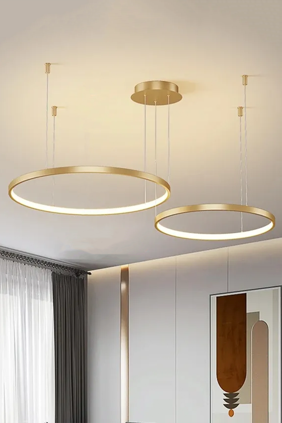 Luna Two Rings Ceiling Light